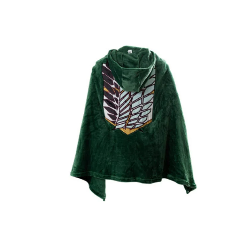 

Anime Cosplay Attack Giant Cloak Adult Men and Women Investigation Corps Mikasa Captain Cloak Wings of Freedom Green