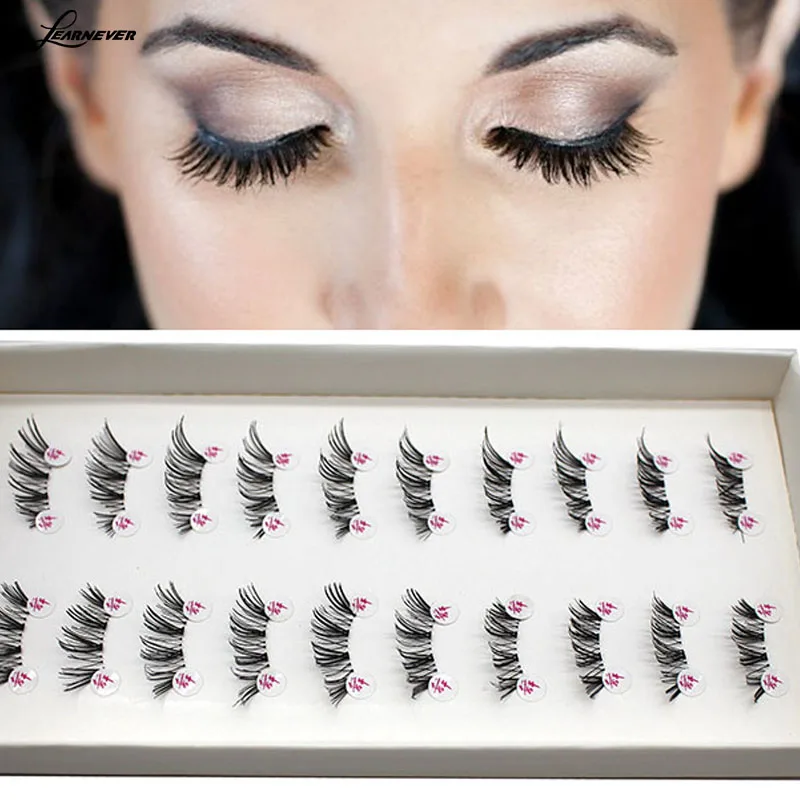 10 пар половинный мини Конер крест с крыльями накладные ресницы мягкие для глаз