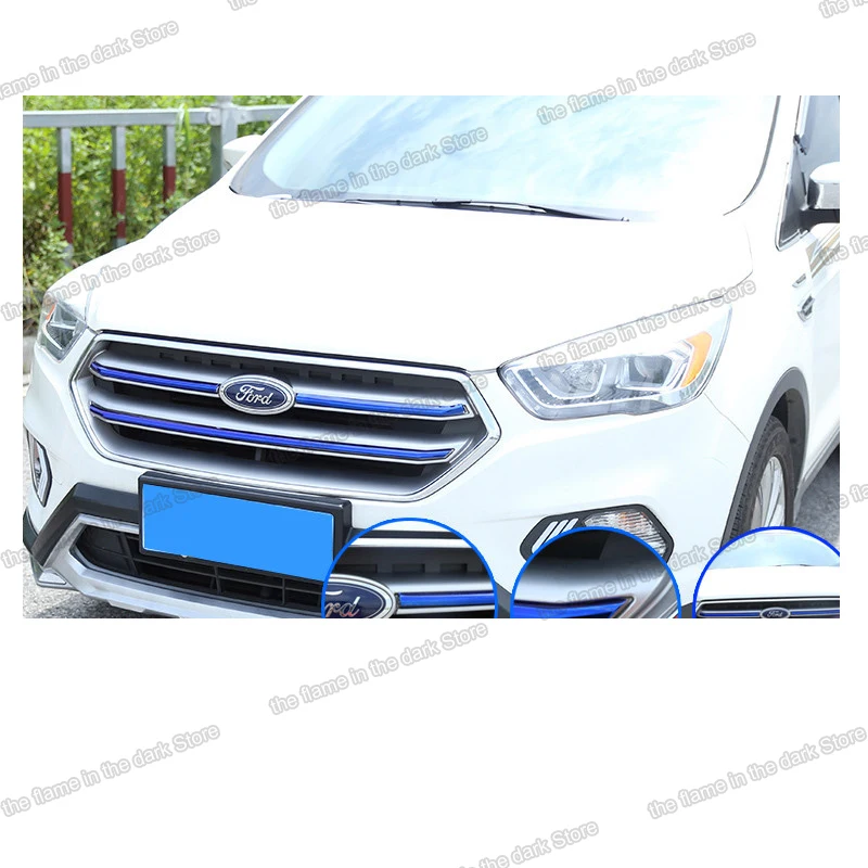 Lsrtw2017 передняя решетка из нержавеющей стали средняя сетка для Ford Kuga Escape 2017 2018 2019