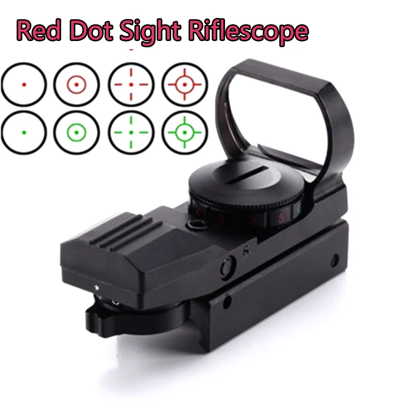 Visão Noturna para Rifle Hot 11 20 mm Visão Holográfica para Caça Ponto Vermelho Alcance Tático Lunetas Riflescopes