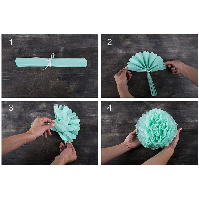 9 шт./компл. тканевые помпоны свадебные декоративные бумажные шарики Помпоны для