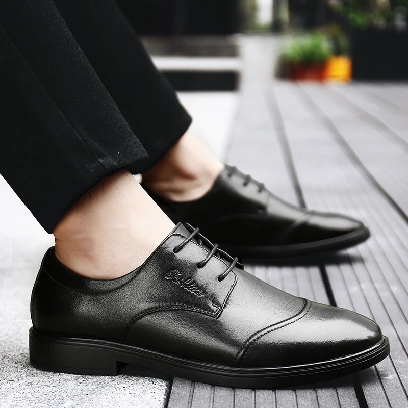 Мужские туфли-оксфорды из натуральной кожи модные брендовые туфли в