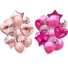 14 шт., детский шар в виде сердца, 18 дюймов