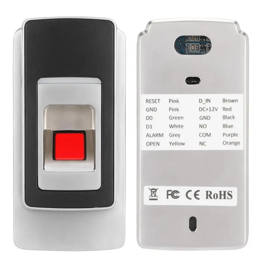 Металлический водонепроницаемый RFID кардридер 125 кГц отпечаток пальца