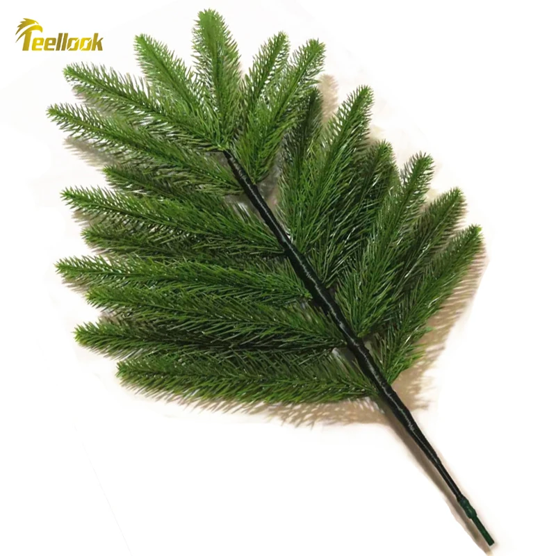 Teellook новогодний Рождественский PE венок из листьев Рождественская елка ветка