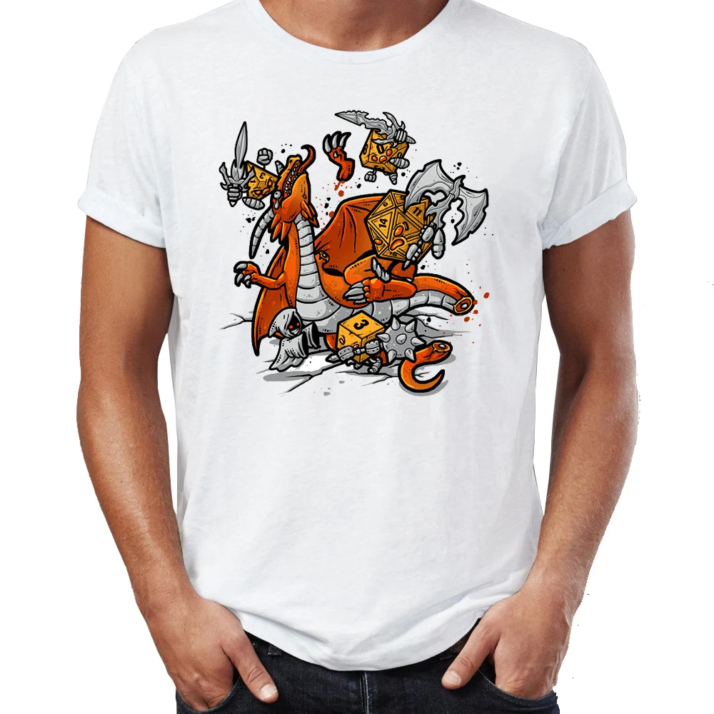 2019 модная футболка Мужская s Подземелья и Драконы Ele Тал сила вода огонь