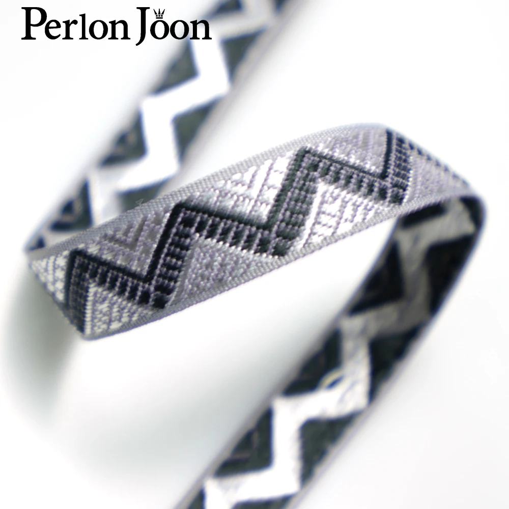 1.5cm multi-color polyester zigzag Jacquard Webbing braid ribbon for gift Wrapping bag apparel decorative accessories Z | Дом и сад