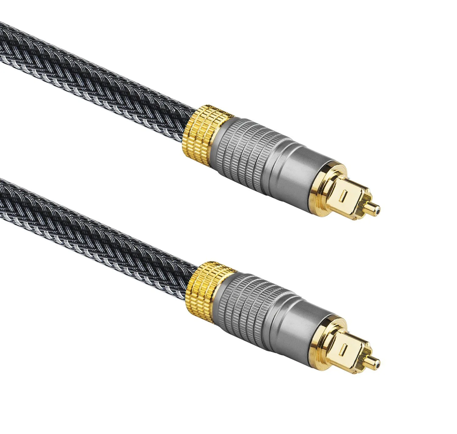 

16ft TosLink Fiber Optics Digital Audio Optical Cable SPDIF Cord OD5.0 Wire Compatible ADAT, Dolby Digital,Pro Audio Cards