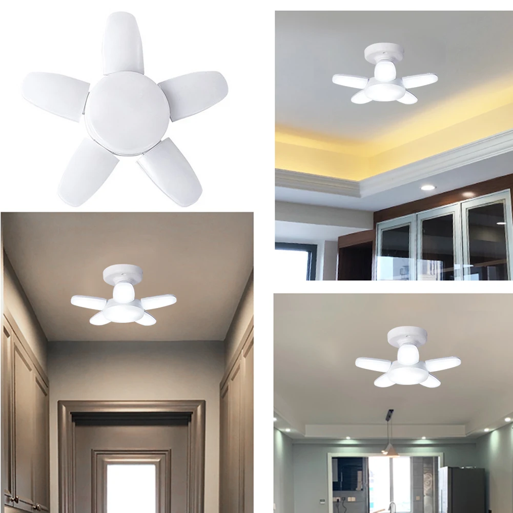 

Практичный складной светодиодный светильник в виде листьев для гаража, мини-фонарь, аксессуары для освещения