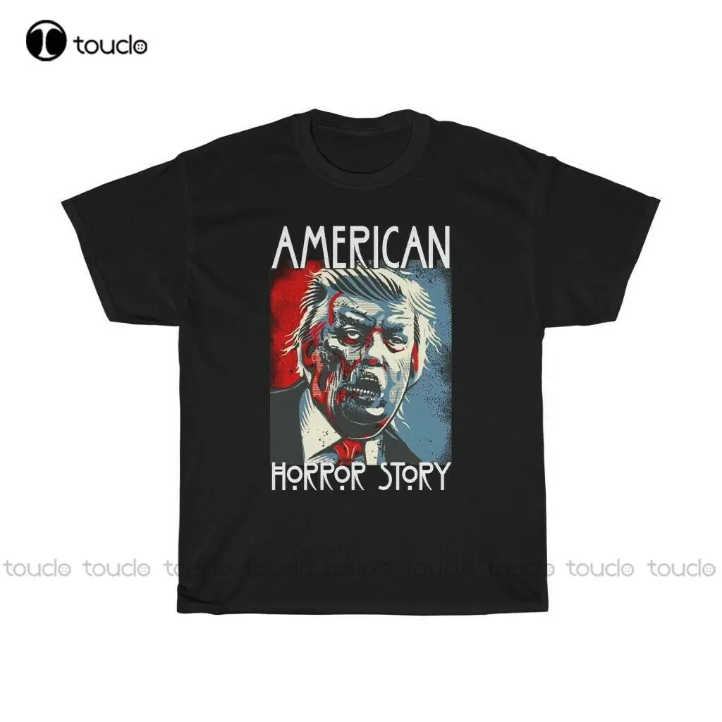 

American Story Trump Funny T-Shirt Halloween Horror Day Shirt Work Shirts Custom Aldult Teen Unisex Digital Printing Tee Shirt