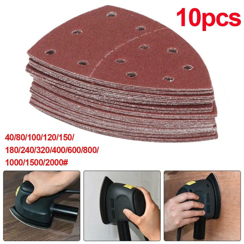 

10 шт., наждачные диски, 11 отверстий, Зернистость 40-2000