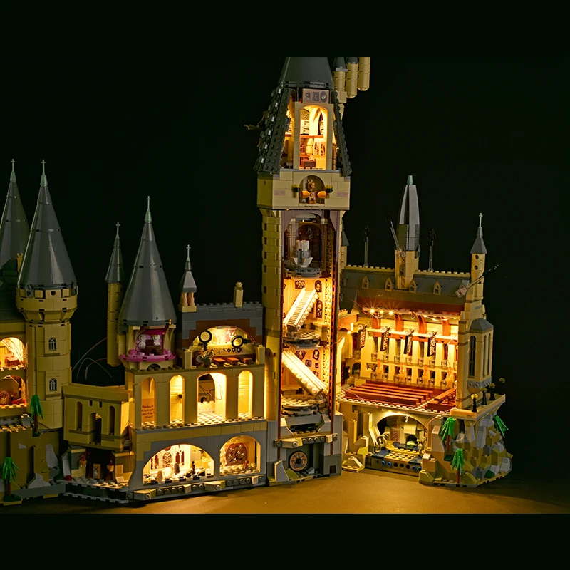 Набор со светодиодсветильник кой для замка хогварта совместимый с 71043