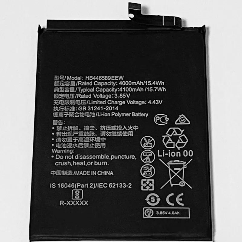 3 85 V 4100mAh HB446589EEW для Huawei Honor 30 Lite MXW AN00 аккумулятор|Аккумуляторы мобильных