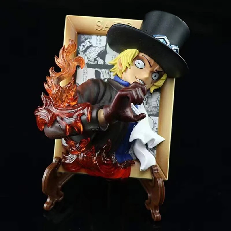 12 см цельная обезьянка D. Экшн фигурка Luffy Portgas D Ace Sabo аниме фоторамка ПВХ