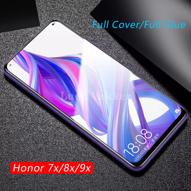 Защитное стекло для honor 7x 8x 9x закаленное Защита экрана huawei honor7x honor8x honor9x 7 8 9 x x7 x8 x9