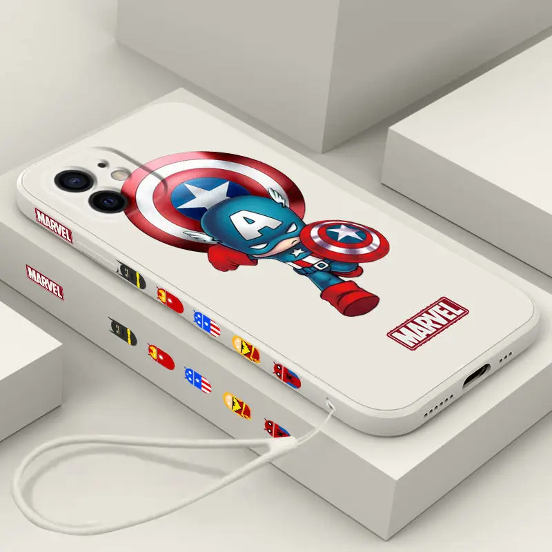 popularity marvel phone case for iphone 11 12 13 pro max case shockproof iphone 7 case 6 8 plus x xs xr unilateral design cover free global shipping