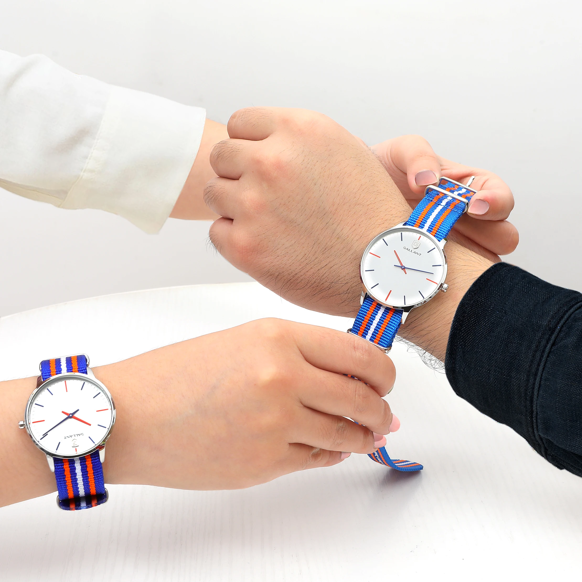 Мужские часы мужские наручные кварцевые с нейлоновым ремешком минималистичные