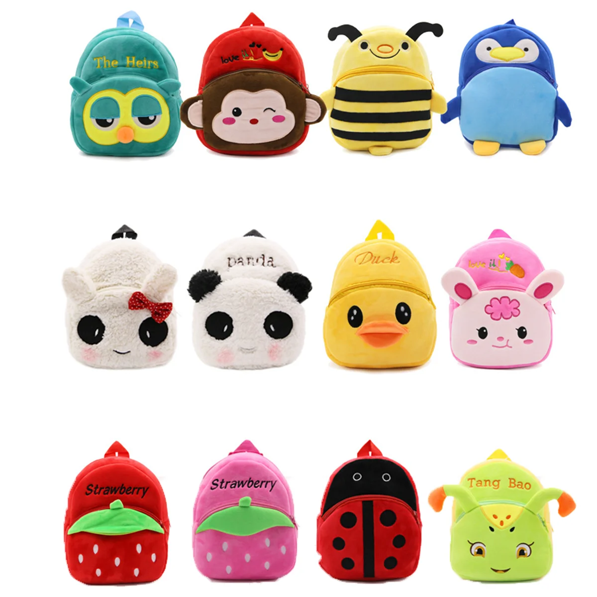 

Плюшевый Детский рюкзак с животными, школьный детский рюкзак, маленькая сумка для девочек и детского сада, Детская мини-сумка