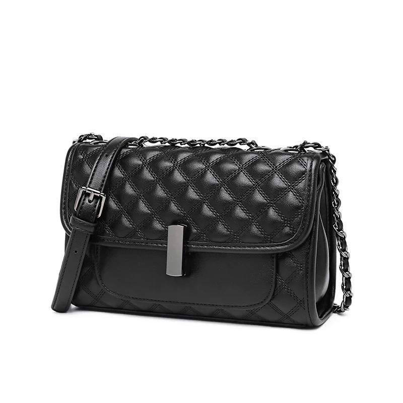 

2021 New Diamond Lattice Crossbody Bag for Women Luxury Designer Brand All Match Boutique Cow Leather Party Pursess Sac Luxe Cc