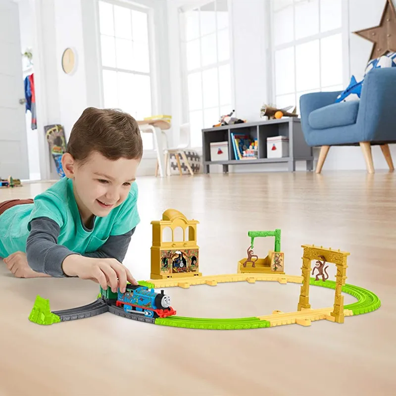 Thomas &amp Friends FXX65 TrackMaster Monkey Palace Set Railway Electric Train Toy Children Gift |
