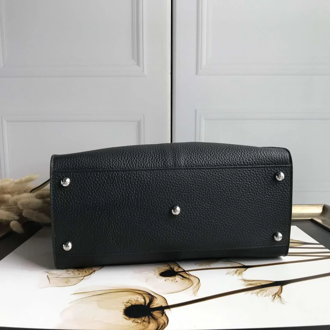 

2021 New Lady Bag Genuine Leather Good Quality Handbag Strap Cat Design Contrast