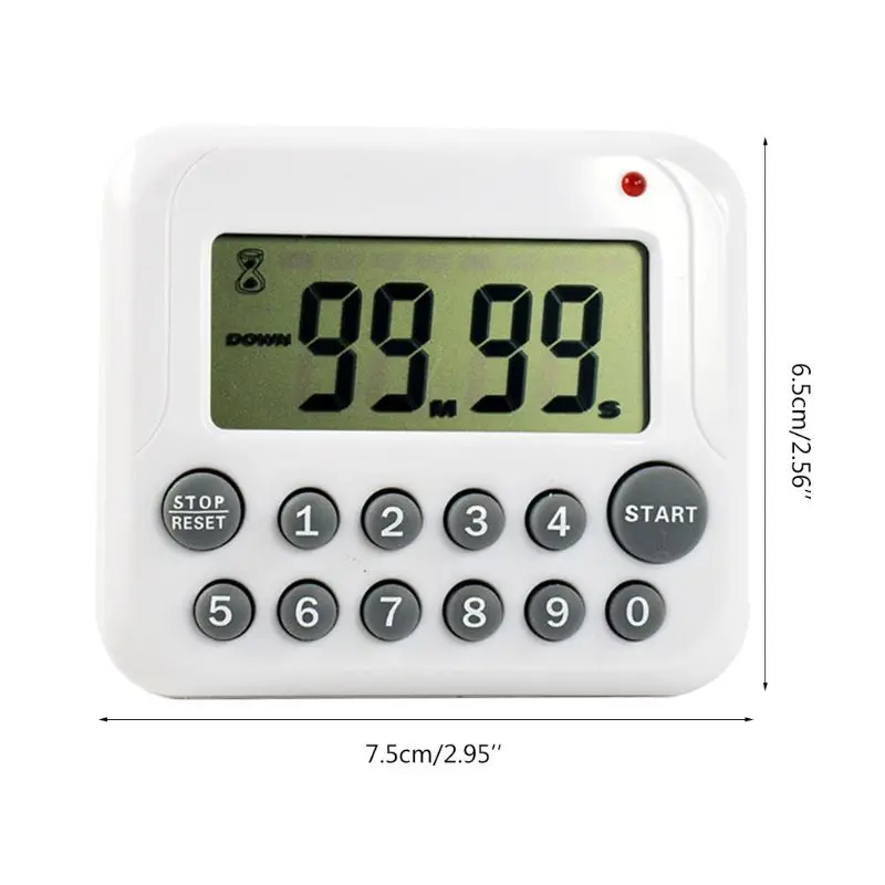 

Kitchen Timer Cooking Alarm Count Down Up LCD Display Digital Clock Magnetic