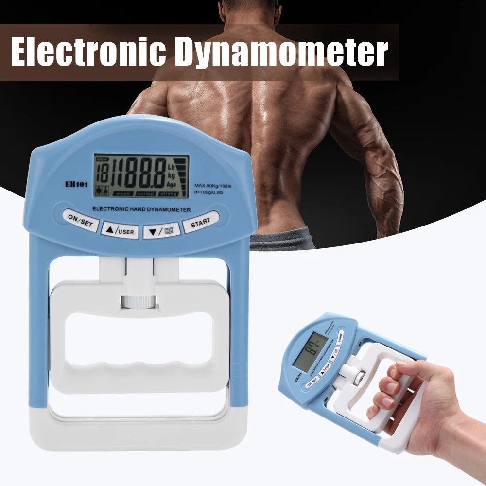 

Digital LCD Electronic Dynamometer Hand Grip Power Measurement Tool Body Building Gym Exercises Mucle Gripper Strength Meter