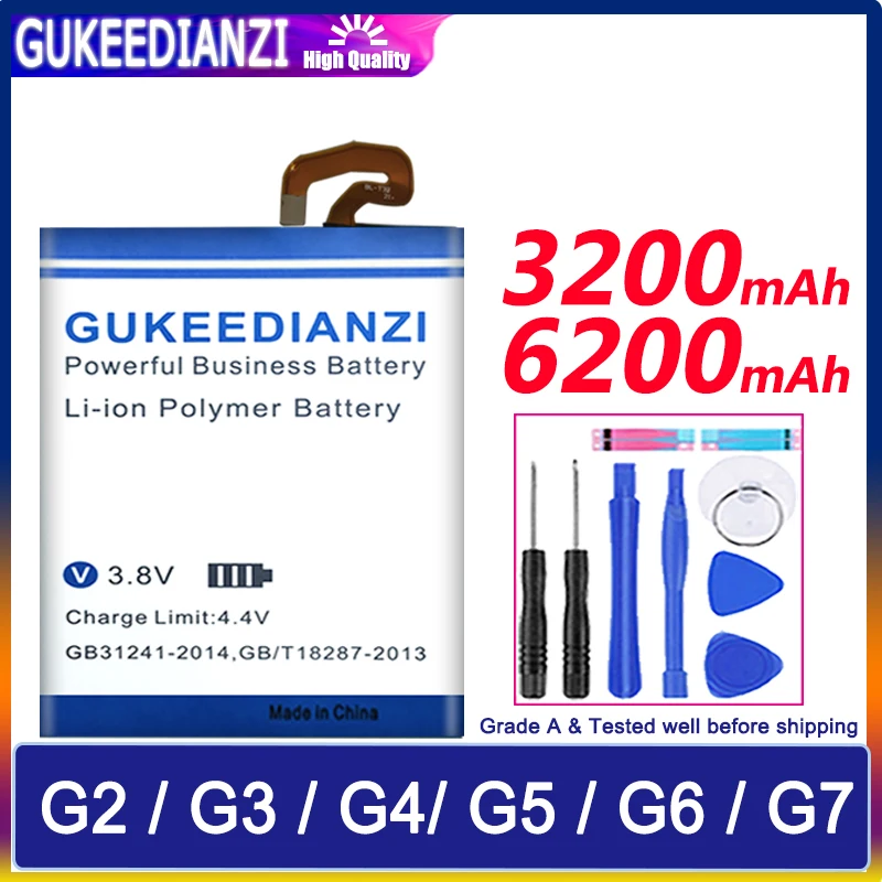 GUKEEDIANZI телефон Батарея BL T32 51YF для LG G4 H815 H818 H810 G2 G3 G5 G6 G7 54SH 53YH 42D1F аккумуляторы