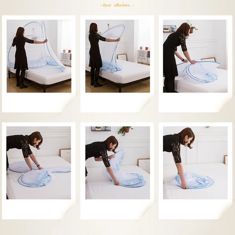 Портативная Автоматическая всплывающая сетка для комаров с установкой Складная