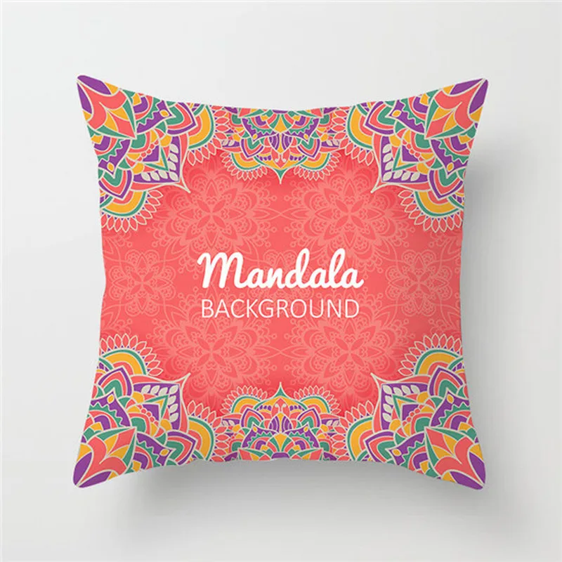 

Fuwatacchi Floral Pattern Cushion Cover Woven Geometric Pillow Cover Home Sofa Car Chair Livingroom Decorative Pillowcase