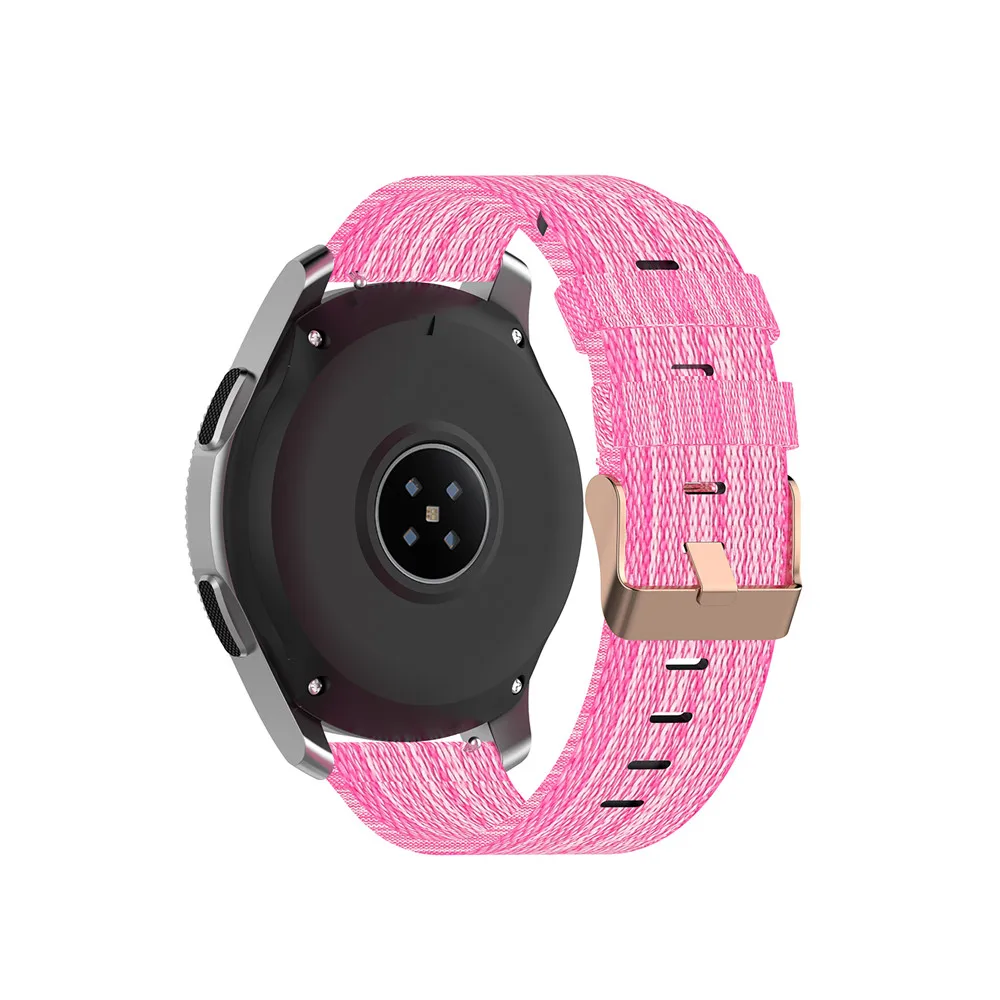 18 20 мм 22 мм холщовый нейлоновый ремешок для часов для samsung Galaxy Watch 42 мм 46 мм Active2 huawei Watch GT2 Amazfit GTR браслет