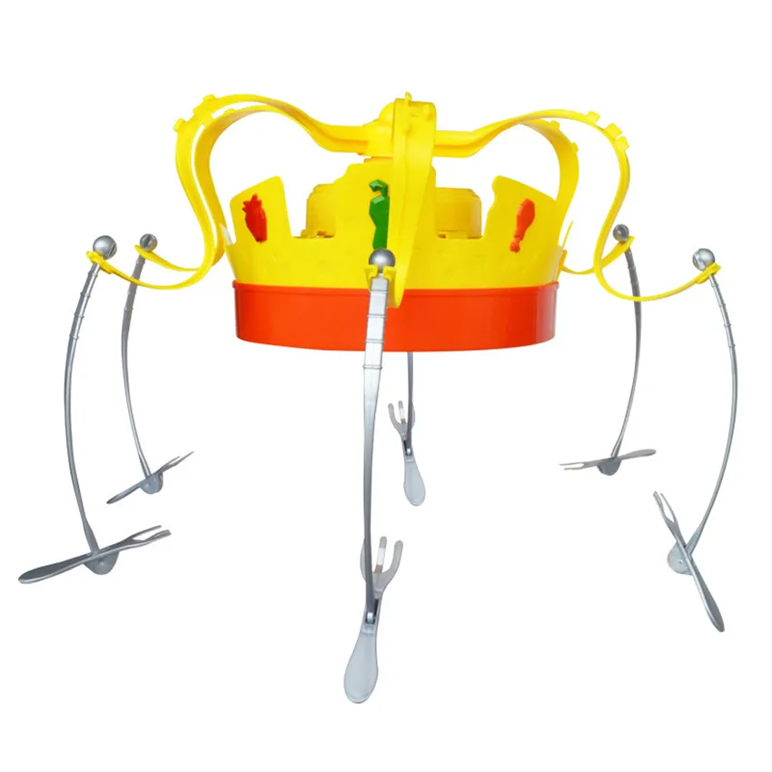 1Сет Детская Семейная Новинка Игра "Chow Crown" Забавная Игрушка Музыкальная Вращающаяся Закуска Еда Праздничные Подарки на День Рождения.