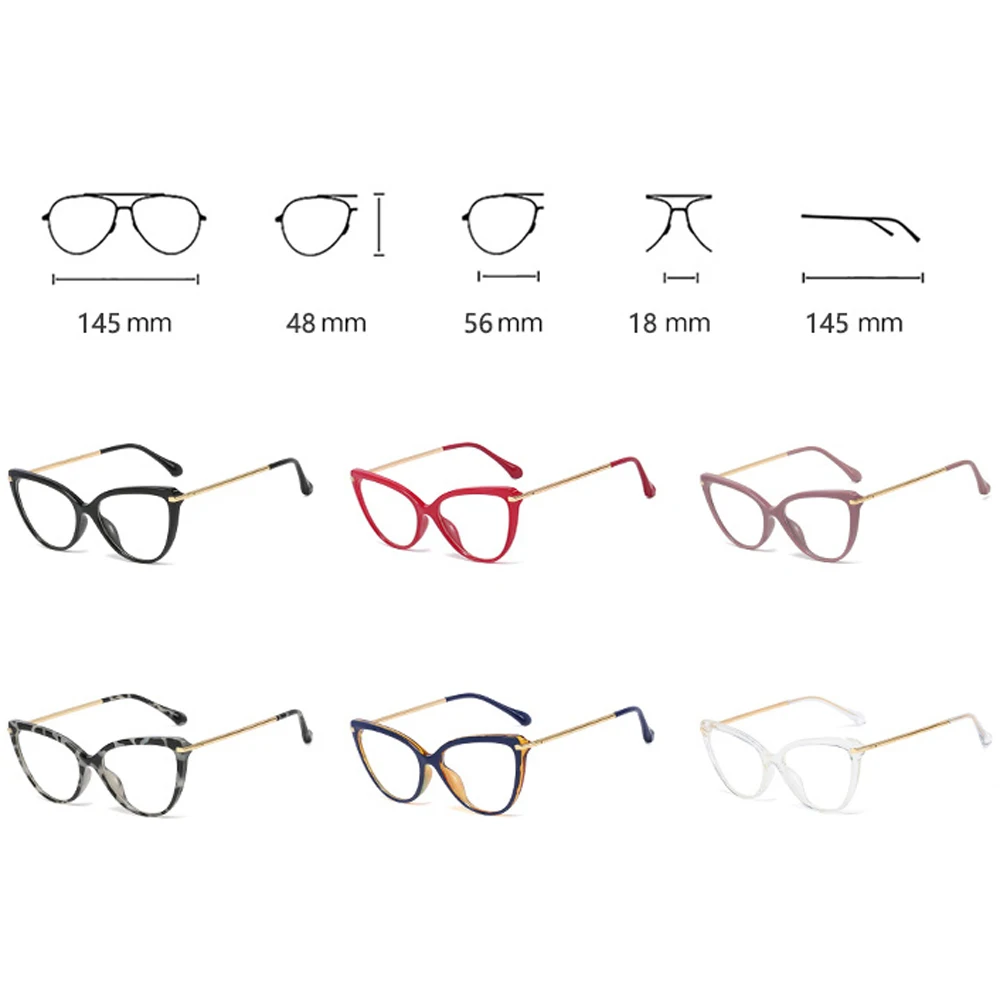 

Swanwick blue light blocking glasses retro cat eye spectacles women optical glasses frame female TR90 party gifts fashion style