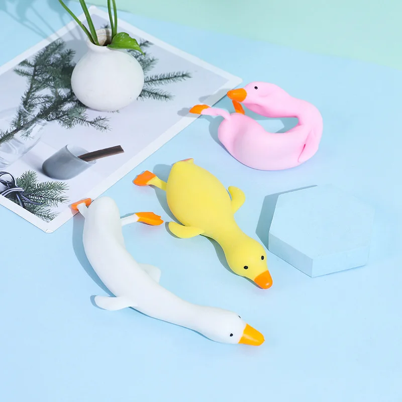 

TPR Duck Relief Stress Ball Reliever Squishy Toy Antistress Animal For Children Adult Gifts Squeeze Duck Fidget Toys Mochi Toys