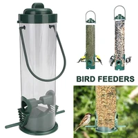 plastic wild birds food feeder dish hanging station bucket for garden xqmg bird feeders supplies pet products home garden new