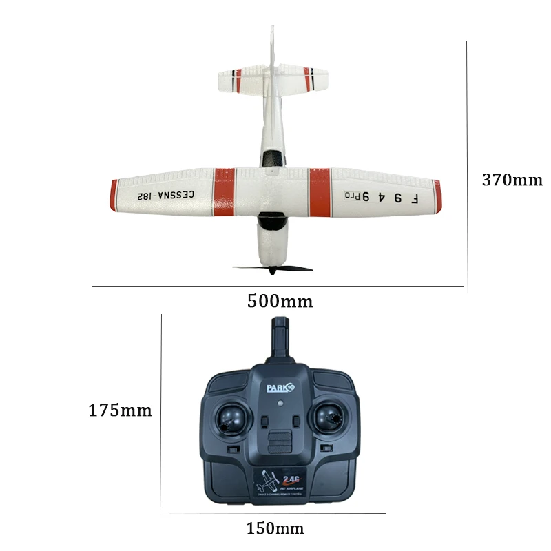 2022 Новинка F949 Pro версия 2 4G 3Ch RC самолет 3D/6G самолёт с неподвижным крылом CESSNA182