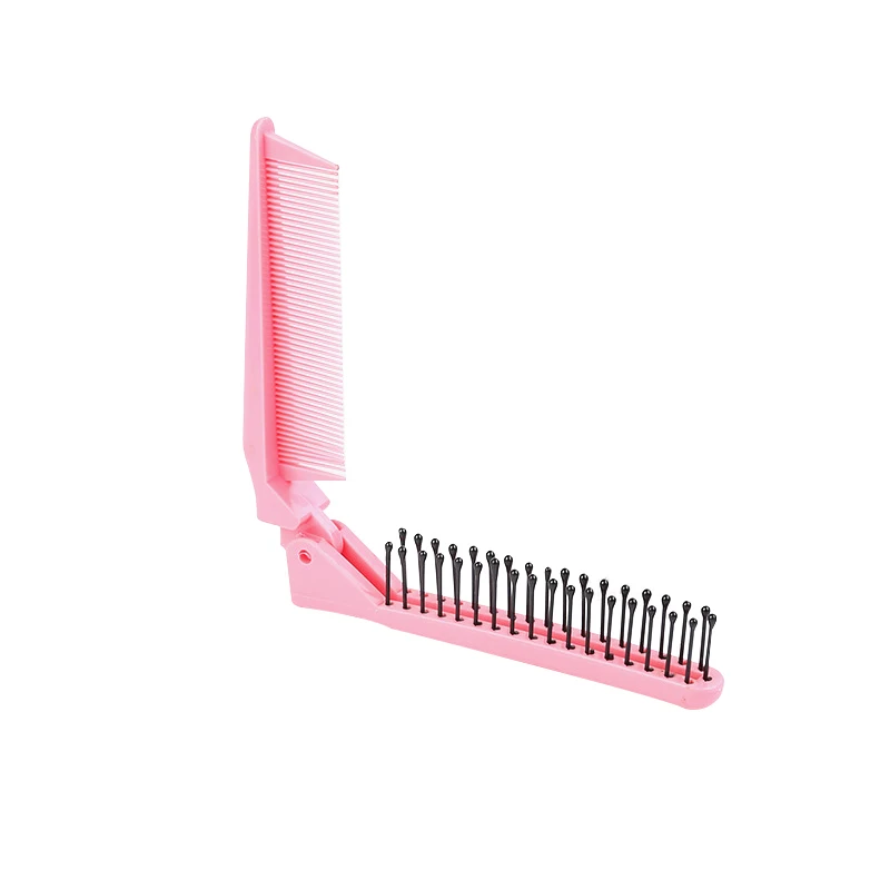 Double Headed Toothed Foldable Hair Comb Women Travel Portable Beauty Plastic Massage Brush Hairdressing Styling Tools | Красота и