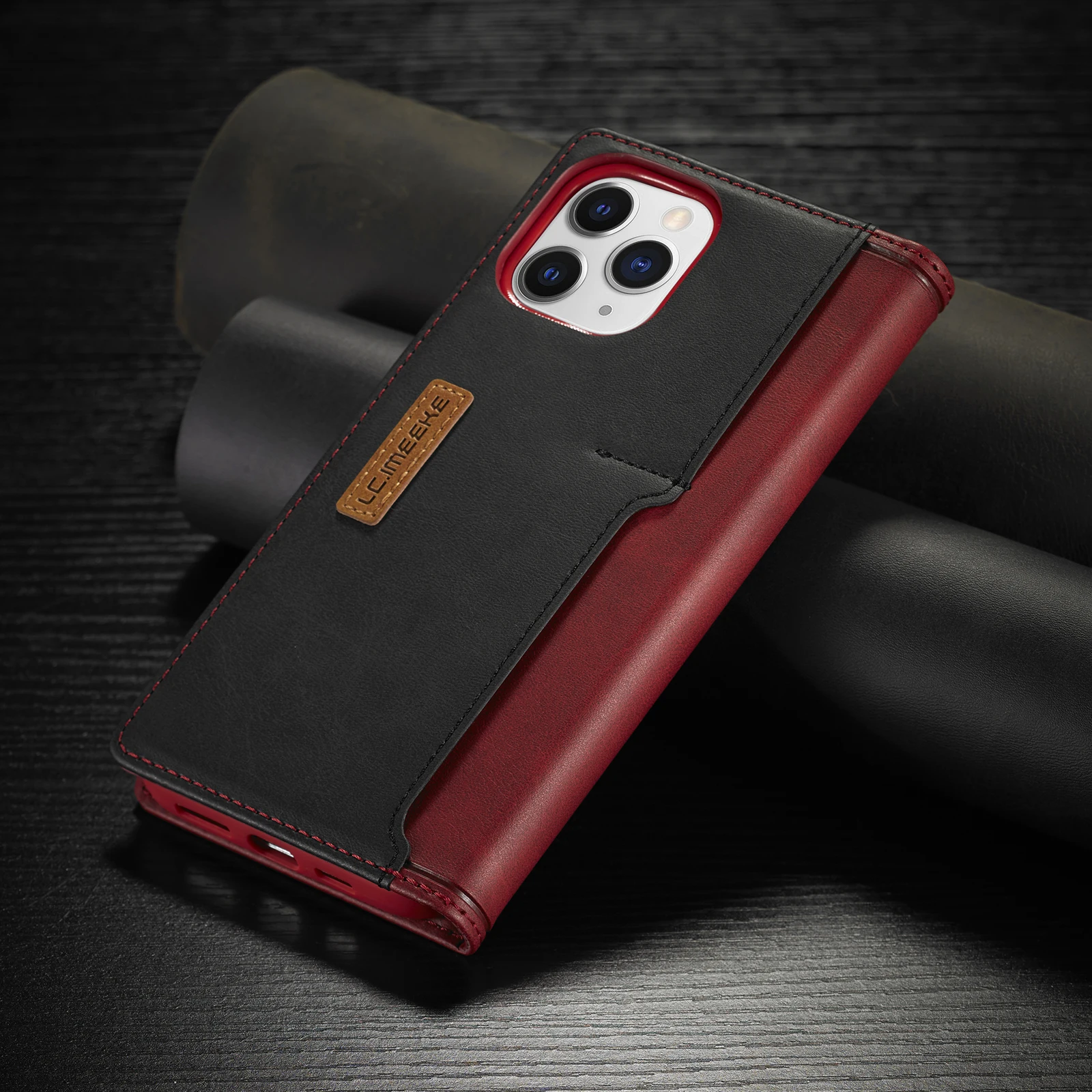 Противоударный флип-чехол из искусственной кожи для телефона iPhone 13 12 Mini 11 Pro Max X XR 7