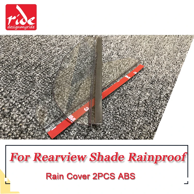 2 Pcs Universal Car Rearview Mirror Eyebrow Rain Block Blades ABS Material Back Shade Rainproof Water Cover | Автомобили и
