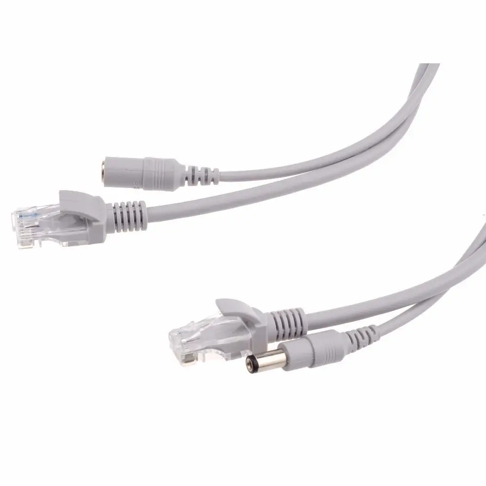 RJ45 Ethernet CCTV кабель Cat5e DC power Cat5 Интернет сетевой LAN компьютер для POE IP камеры системы