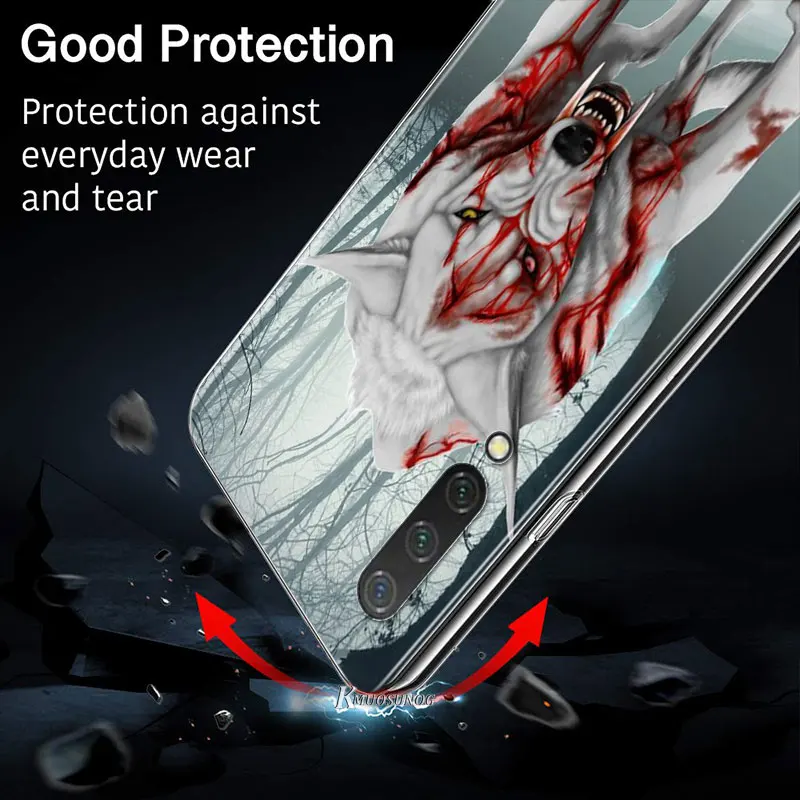

Tiger Wolf Cool Animal for Xiaomi Mi11 10T Note10 Ultra 5G 9 9T SE 8 A3 A2 6X Pro Play F1 Lite 5G Transparent Phone Case