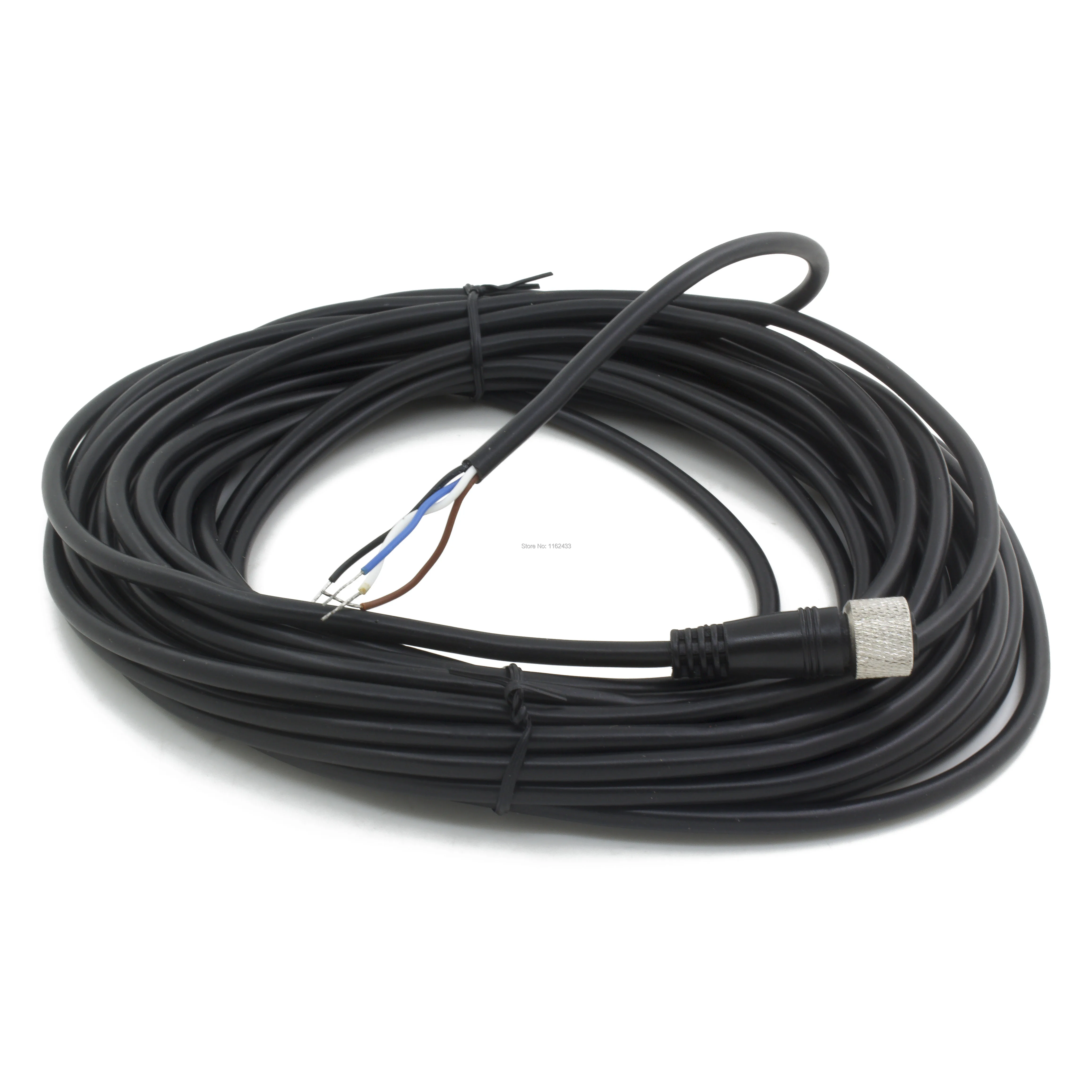 FSC12-FS-4 M12 10 м ПВХ кабель для подключения датчика 4 шпильки прямая женская головка для M12 NPN PNP NO+ NC датчик приближения Переключатель
