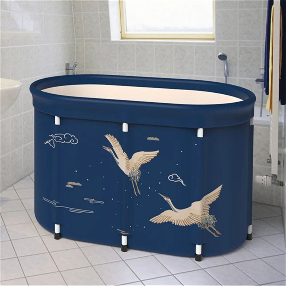 

Portable Bathtub Folding Bath Bucket Foldable Large Adult Tub Baby Swimming Pool Insulation Separate Family Bathroom SPA Tub