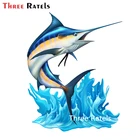 3D рыболовная Настенная Наклейка Three Ratels A857 из ПВХ