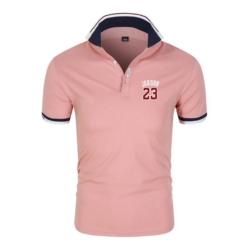 

Summer Polo Shirt Men's High Quality Lapel Short Sleeve Suit Brand Jersey Outdoor Sports Casual Breathable Top