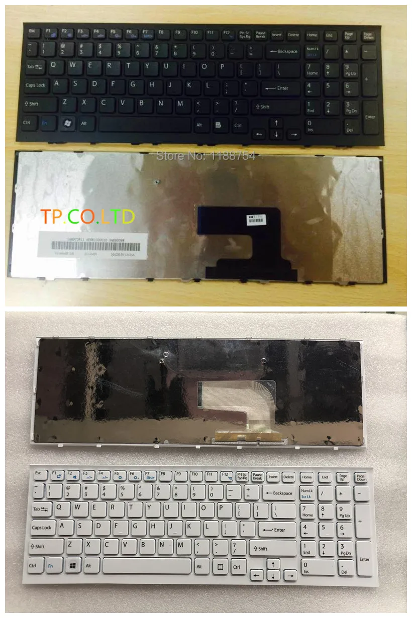 Новинка для SONY VAIO VPC-EH VPC Женская Стандартная Белая черная белая клавиатура US |