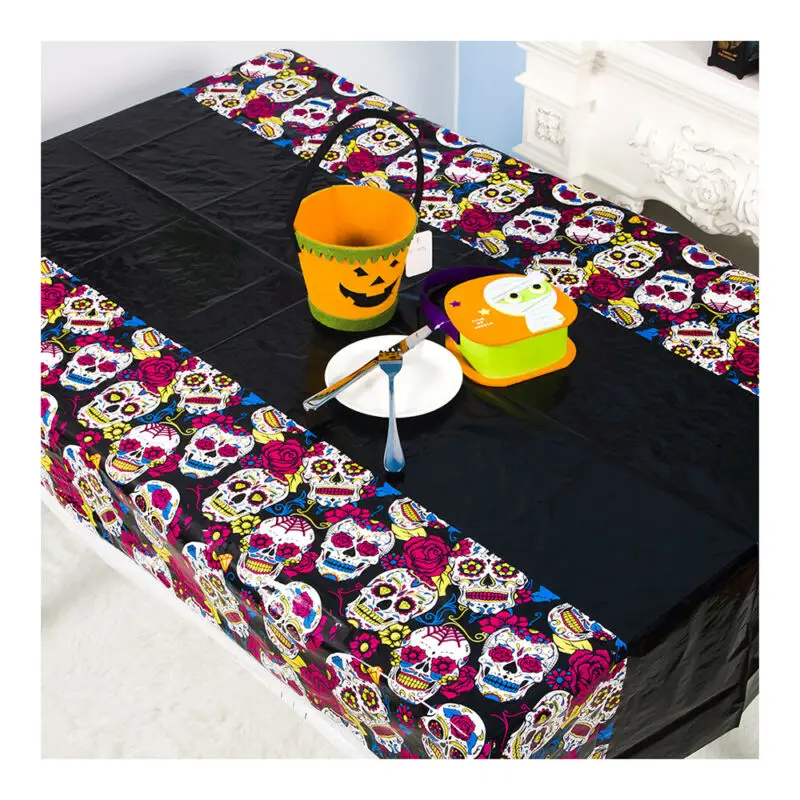 2020 украшение на Хэллоуин кружевная паутина Череп призрак веб-скатерть скатерть