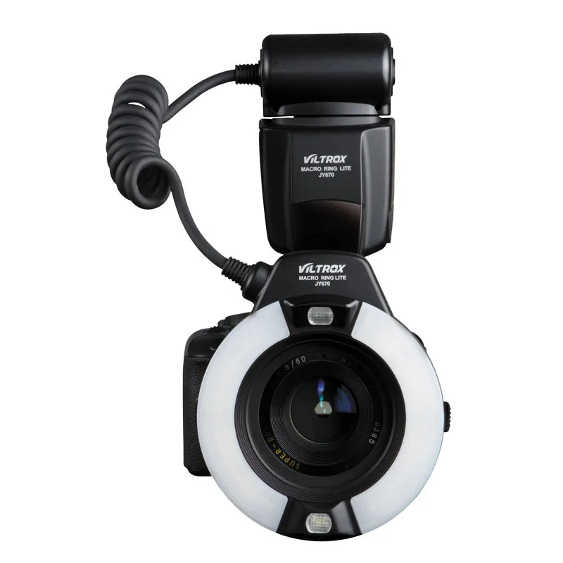 Viltrox JY 670 DSLR Камера фото светодиодное кольцо вспышка для макросъемки Вспышка Speedlite