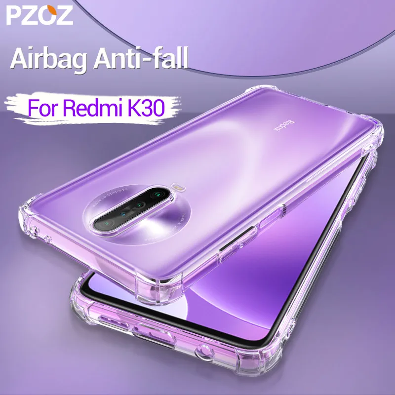 Чехол PZOZ для xiaomi redmi k 30 прозрачный защитный легкий Силиконовый противоударный
