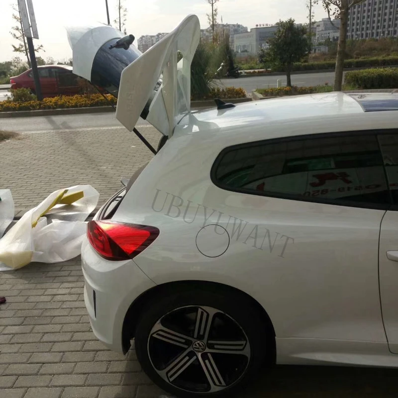 Для Volkswagen Scirocco Высокое качество ABS Материал грунтовка цвет автомобиля задняя крыша губы крыло спойлер для Volkswagen Scirocco 2010